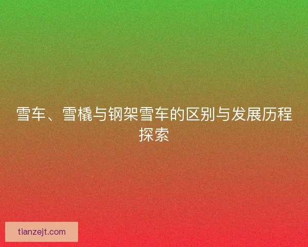 雪车、雪橇与钢架雪车的区别与发展历程探索